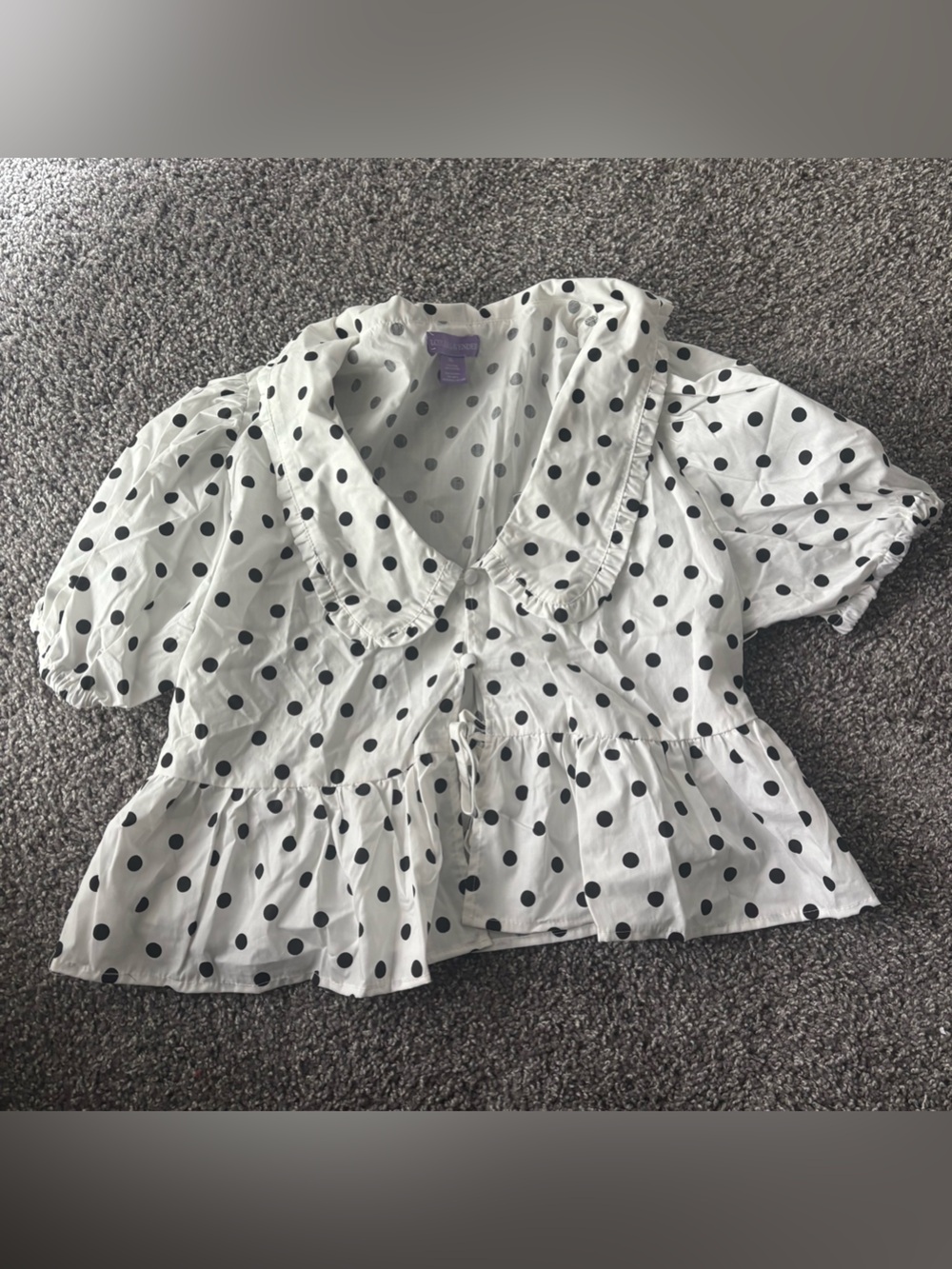 Milkmaid Polka Dot Top